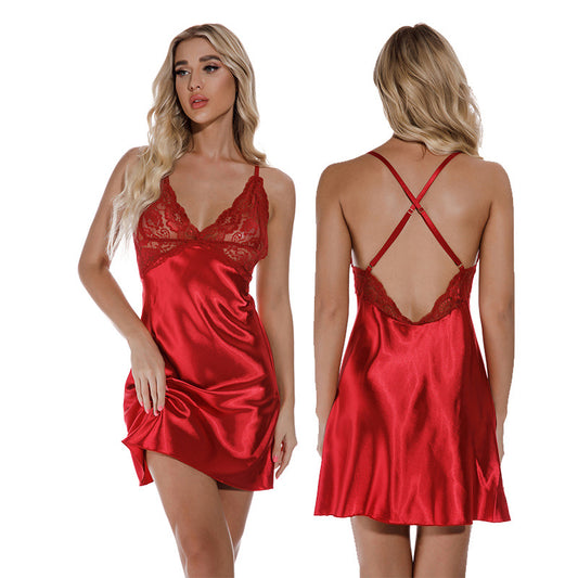 Fábrica de lencería sexy Pijamas de señora sexy de comercio exterior europeo y americano