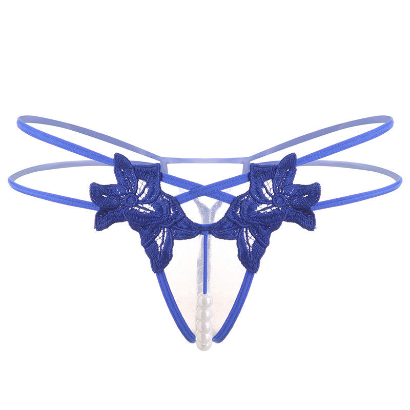 Lingerie Sexy String Femme Brodé