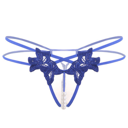 Lingerie Sexy String Femme Brodé