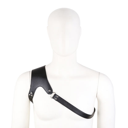 Jouet de jeu de rôle avec sangle de poitrine en cuir pour hommes