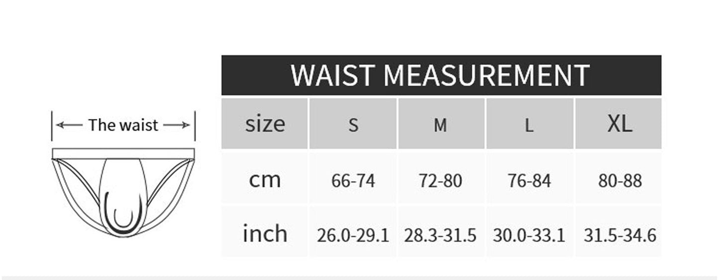 Culotte sexy taille européenne en forme de T pour hommes