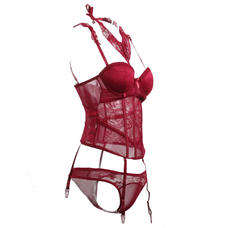Costume de gilet de lingerie en dentelle