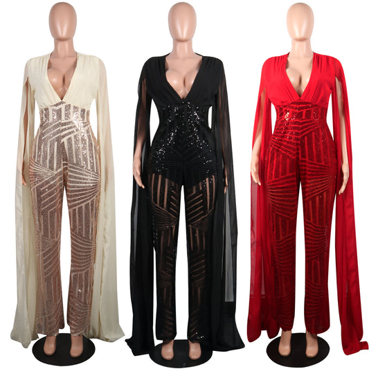Ensemble de mode robe de soirée sexy à paillettes