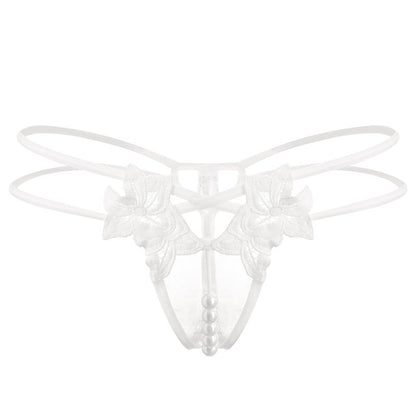 Lingerie Sexy String Femme Brodé