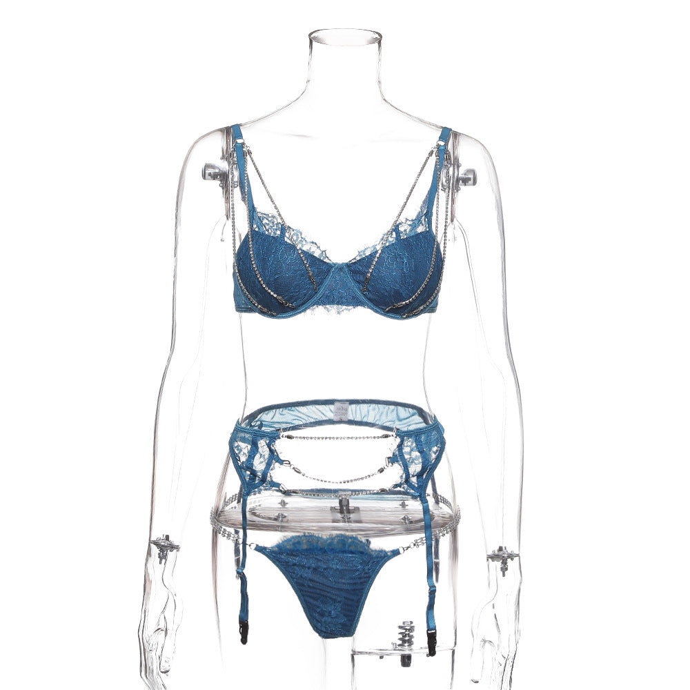Lingerie sexy en maille de chaîne en métal