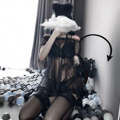 Jupe en maille sexy, conception de schéma, réduction de la taille de style occidental, réduction de l'âge, lingerie sexy