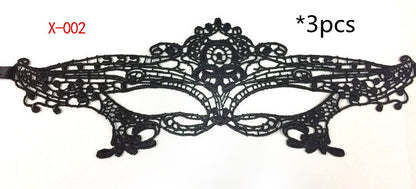 Series black lace mask