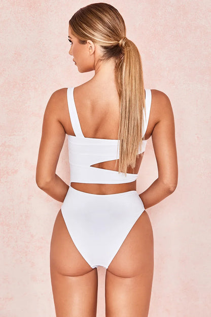 Ellolace Swimwear Hollow Out One-Piece Swimsuits Sexy Fitness Bodysuit Women Bath Suits Women's Swimwear 2021 Swimsuit