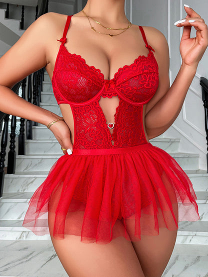 Sexy Lingerie Mesh Dress Sexy Dew Hollow Out Cutout out Dress Cute Girl Game Clothes