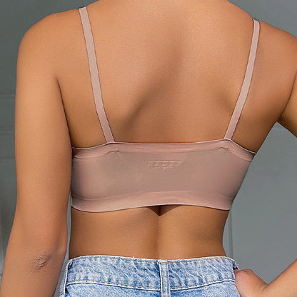 Sexy Lingerie Seamless Back Shaping Bra Women Wireless Small Chest Push Up Breast Holding Anti Sagging Sports Bra
