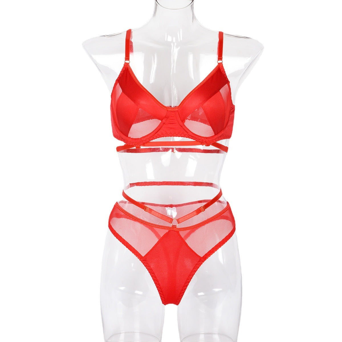 Sexy Lingerie Set Mesh Stitching Stretch Sexy Underwear