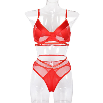 Sexy Lingerie Set Mesh Stitching Stretch Sexy Underwear