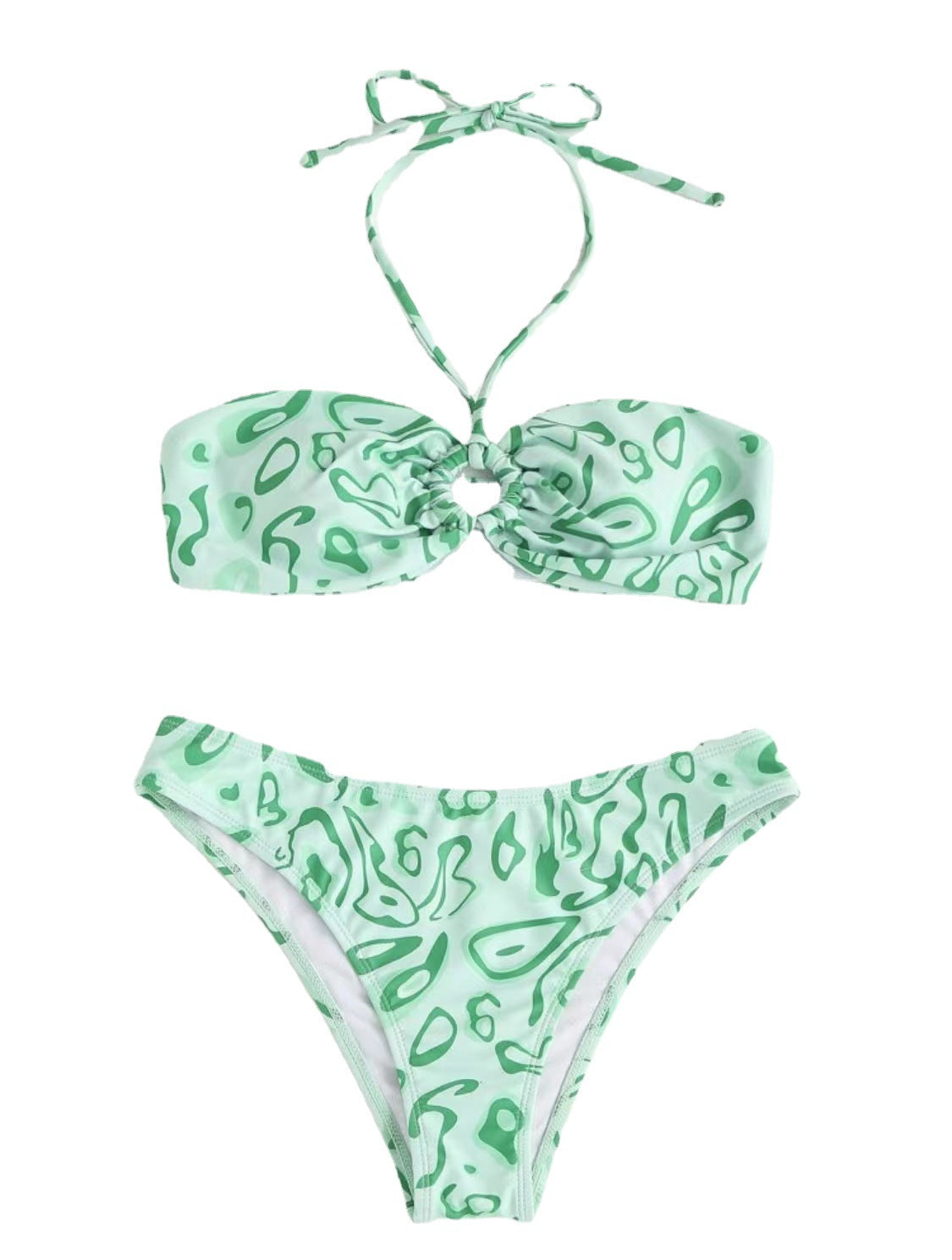 Bandeau Bikini Sexy Split Swimsuit
