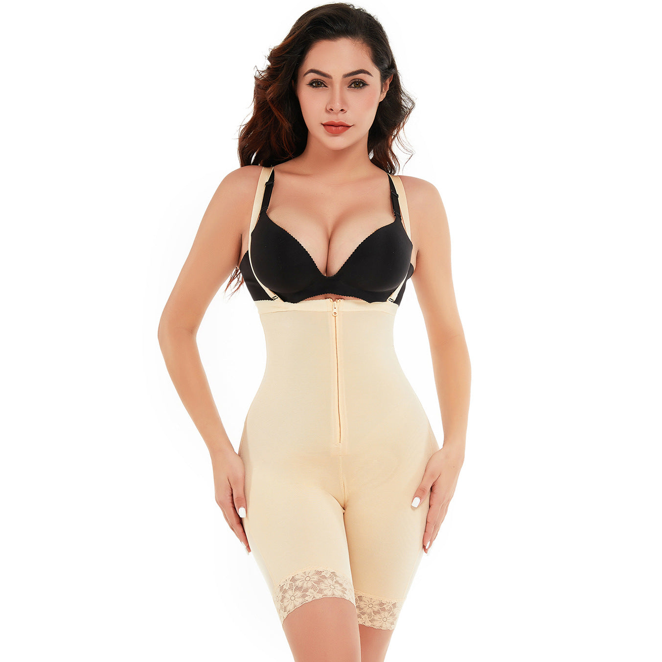 Plus Size High Waist Shaping Zipper Shaping Pants