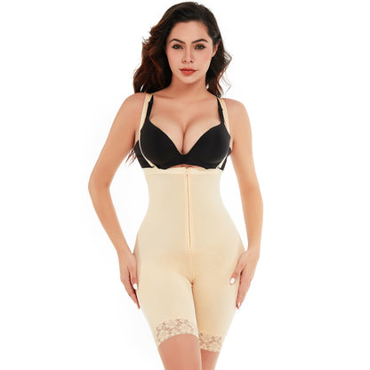 Plus Size High Waist Shaping Zipper Shaping Pants