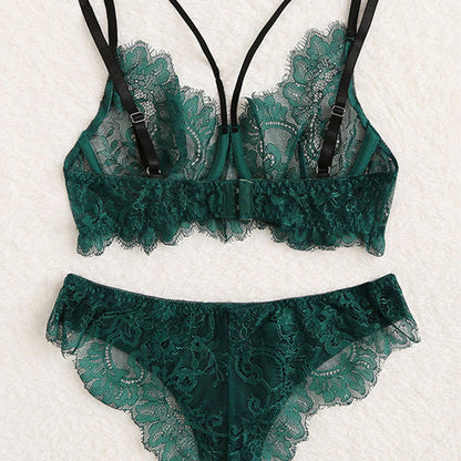 Sexy Underwear Lace Embroidery Lace Sexy Lingerie Set