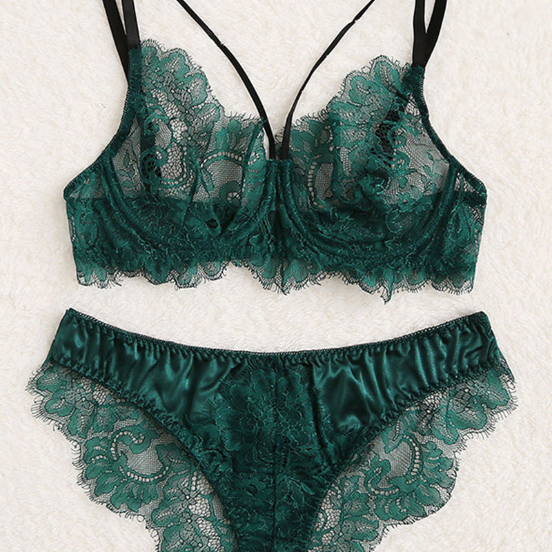 Sexy Underwear Lace Embroidery Lace Sexy Lingerie Set