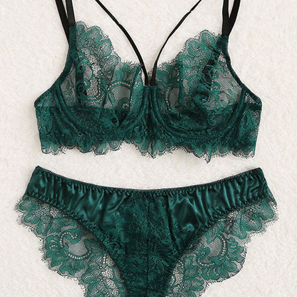 Sexy Underwear Lace Embroidery Lace Sexy Lingerie Set