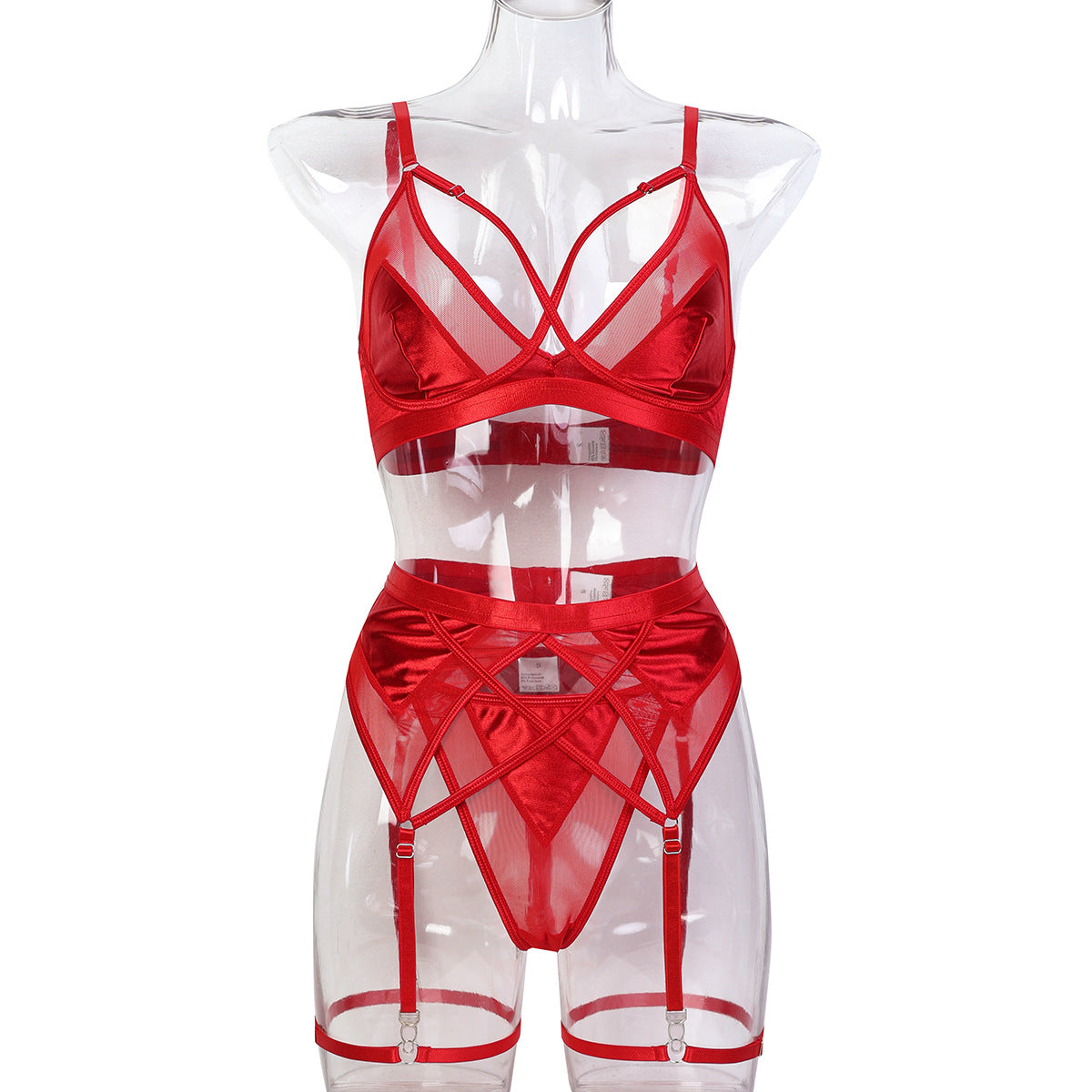 Red Valentine Day Christmas Party Sexy Underwear Three Or Four Piece Sets