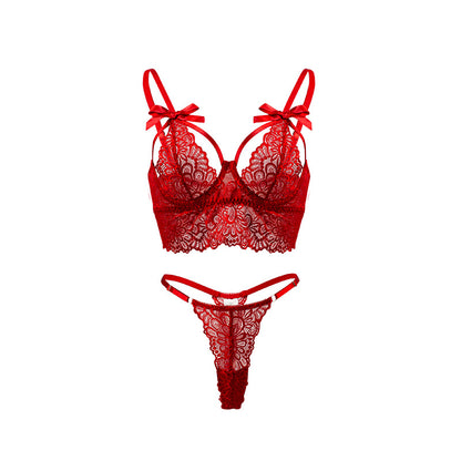 Sexy Lingerie Direct Lace Sexy Women Suit With Steel Ring Underwear