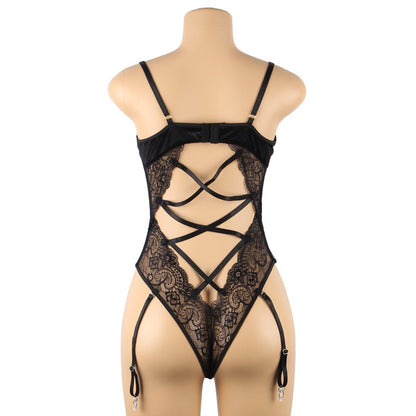 Plus Size Sexy Lingerie Sexy Garter Night Skirt Set Lace Steel Ring Jumpsuit Batch
