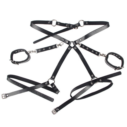 Plus Size Sexy Trend Binding Belt Couple Flirting Bracelet Leg Ring Punk Belt Waist Chain