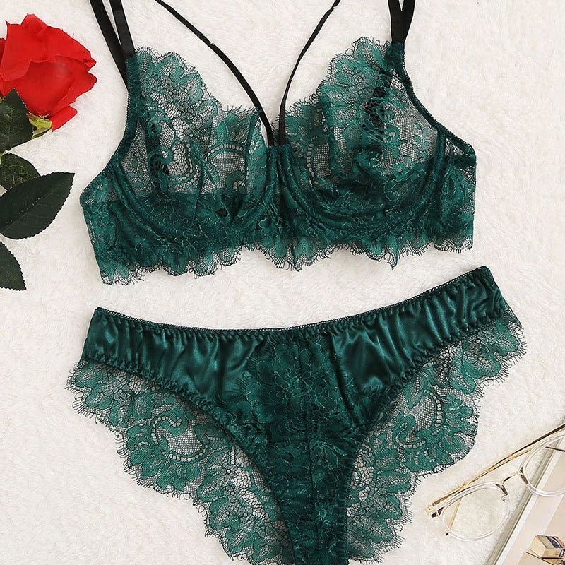 Sexy Underwear Lace Embroidery Lace Sexy Lingerie Set