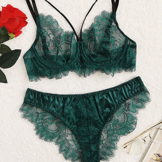 Sexy Underwear Lace Embroidery Lace Sexy Lingerie Set