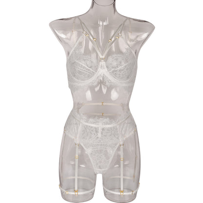 Sexy Lingerie Three Piece Set Summer Popular Lace Stitching Nightclub Party Sexy Lingerie