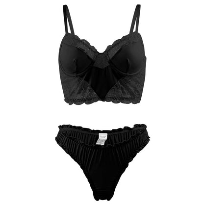Patchwork Sexy Lingerie Women Suit Lace Sexy Two Piece Suit