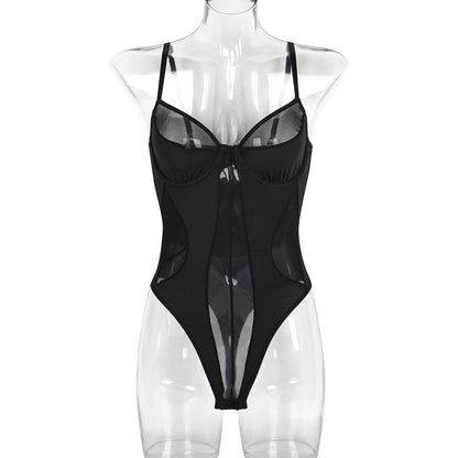 Body Shaping Corsets Ultra Thin Mesh Slimming Sexy Lingerie Women