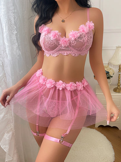Sexy Lingerie Set Lace Sexy Temptation Thong Pettiskirt Women