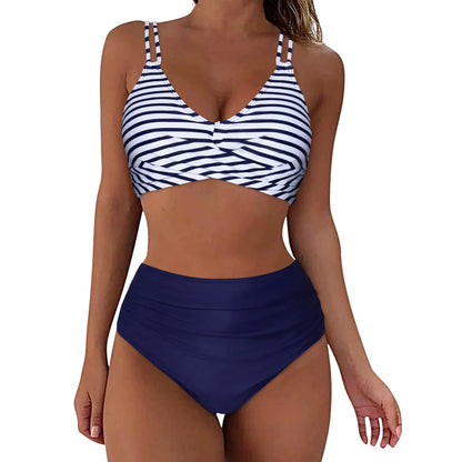 Ensemble de bikini imprimé européen et américain pour femmes