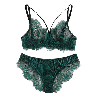 Sexy Underwear Lace Embroidery Lace Sexy Lingerie Set