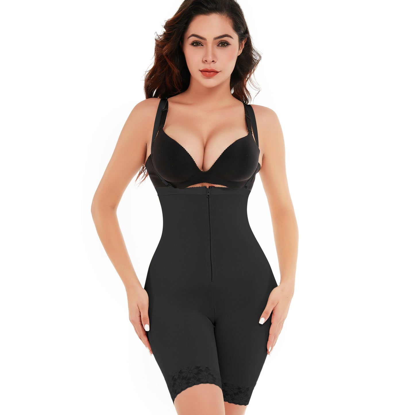Plus Size High Waist Shaping Zipper Shaping Pants