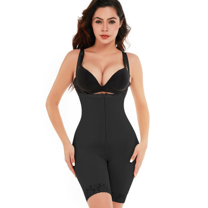 Plus Size High Waist Shaping Zipper Shaping Pants