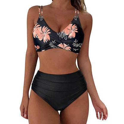 Ensemble de bikini imprimé européen et américain pour femmes