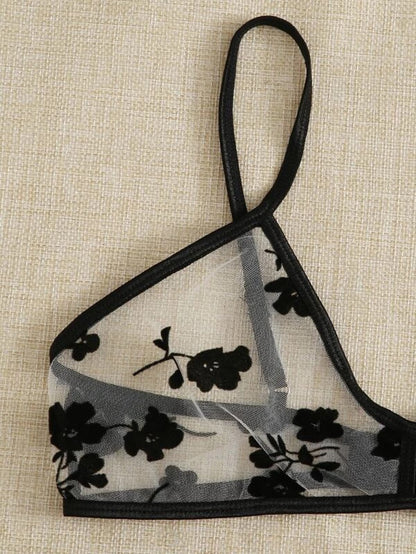 Productos de llegada Ropa interior sexy Ropa interior transparente sexy de dos piezas