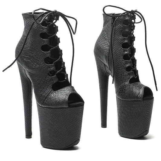 20CM/8Inches  New Boots Nightclub Stage Fashion Club Stage Performance High Heel Bottom Boots 2B