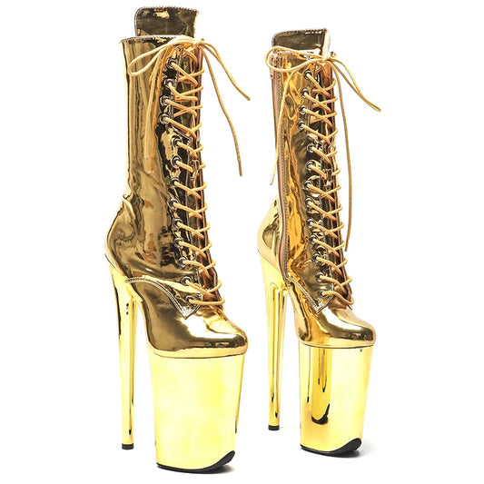23CM/9inches  PU upper y boots  High Heels Platform Pole Dance shoes