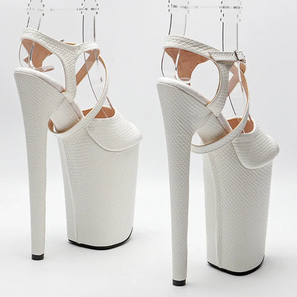 23CM/9inches Patent PU upper fashion trend exotic Platform y  High Heels Sandals Pole Dance shoes