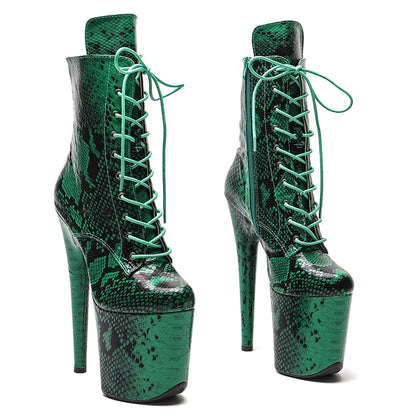 20CM/8inches Pole dancing shoes Nightclub Stage High Heel Bottom Boots  women High Heel platform boot 3B