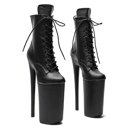 26CM/10inches Matte PU Upper y exotic High Heel platform party shoes Pole Dance boot