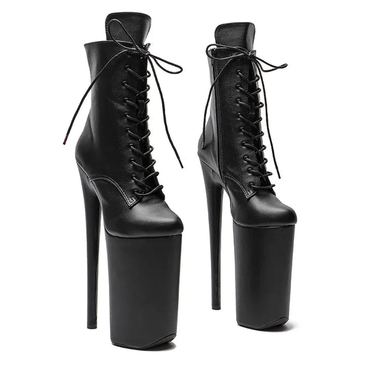 26CM/10inches Matte PU Upper y exotic High Heel platform party shoes Pole Dance boot