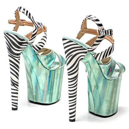 20cm/ 8inches  PU upper  New Club Party Women Shoes pole dance sandals