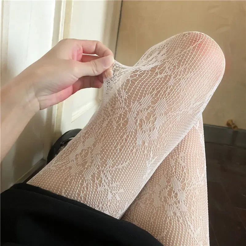 Women's Pantyhose  Stockings Luxury Brand Elastic Fishnet Leggings  Lingerie Tights Transparent  Stockings Net Socks