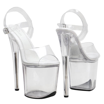 8Inch/20cm PVC upper Women's Platform Sandals  party High Heels Shoes Pole Dance Shoes