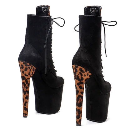 20CM/8inches color matching Women New Design y Extreme High Heel platform  boot Pole Dance boot  fastion shoes 3B