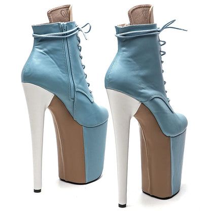 23CM/9inches  Matte  PU  Upper  Pole dance shoes High Heels Pole Dance boot