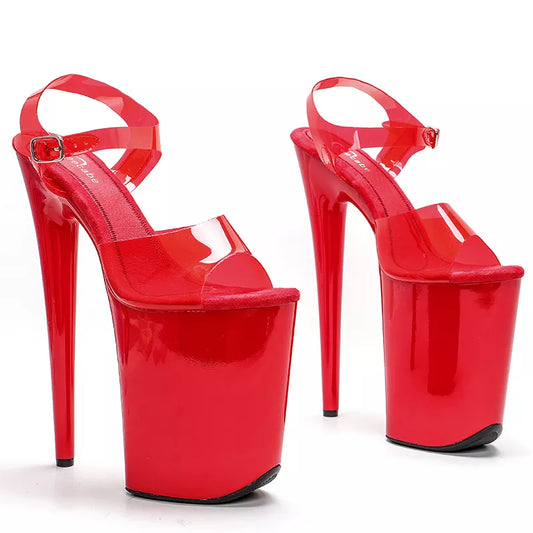 23 CM/9inches Red color  Upper  Platform Shoes y Dance ShoesHigh Heels Sandals Pole Dance shoes